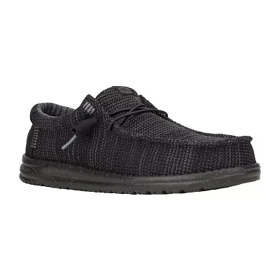 HEYDUDE Wally Stretch Sox Mens Round Closed Toe Slip-On Shoe