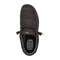 HEYDUDE Wally Stretch Sox Mens Round Closed Toe Slip-On Shoe