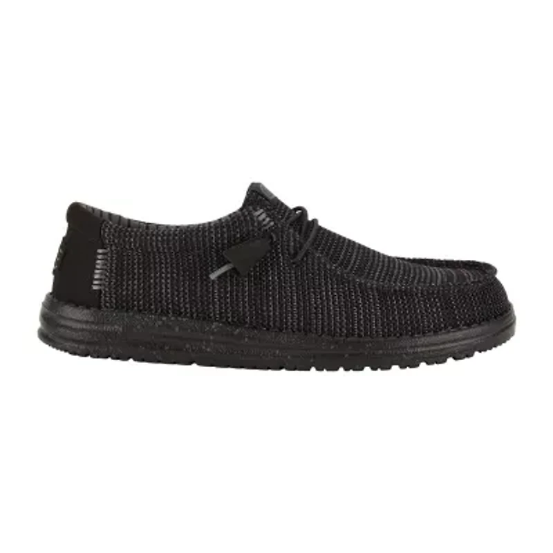 HEYDUDE Wally Stretch Sox Mens Round Closed Toe Slip-On Shoe