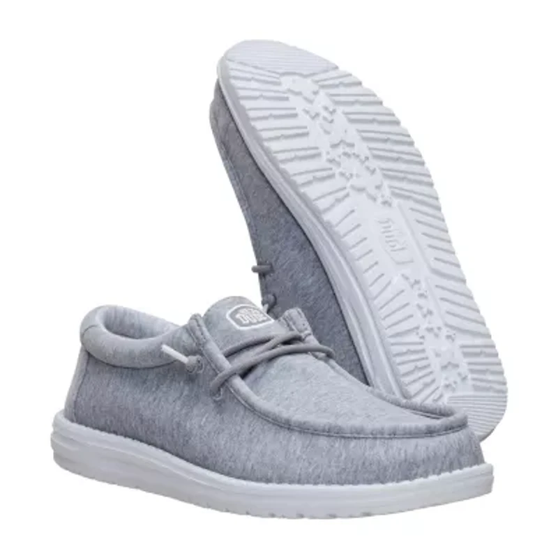 HEYDUDE Wally Stretch Jersey Mens Round Closed Toe Slip-On Shoe