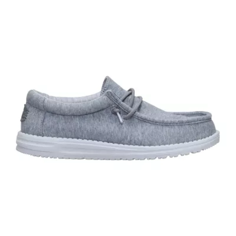 HEYDUDE Wally Stretch Jersey Mens Round Closed Toe Slip-On Shoe