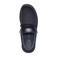 HEYDUDE Wally Stretch Jersey Mens Round Closed Toe Slip-On Shoe