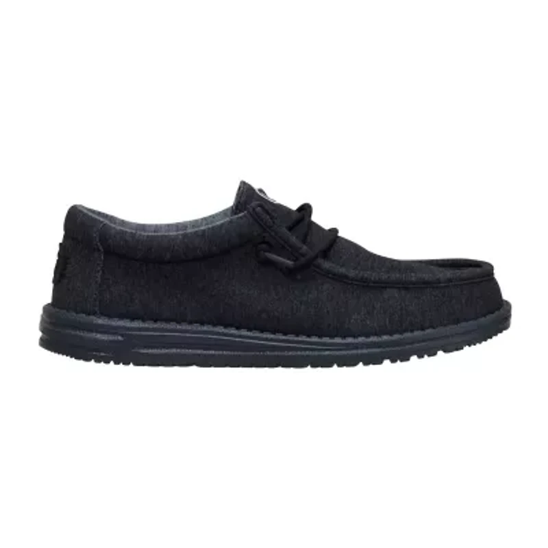 HEYDUDE Wally Stretch Jersey Mens Round Closed Toe Slip-On Shoe