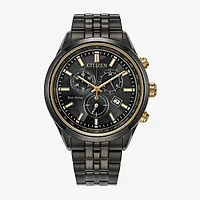 Citizen Classic Eco Mens Chronograph Gray Stainless Steel Bracelet Watch At2576-68e