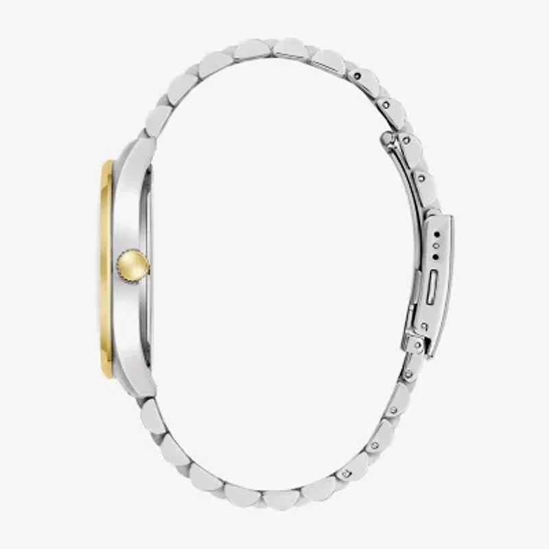 Caravelle Designed By Bulova Mens Two Tone Stainless Steel Bracelet Watch 45b163