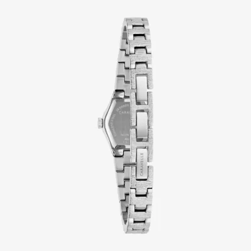 Caravelle Designed By Bulova Womens Silver Tone Stainless Steel Bracelet Watch 43l228