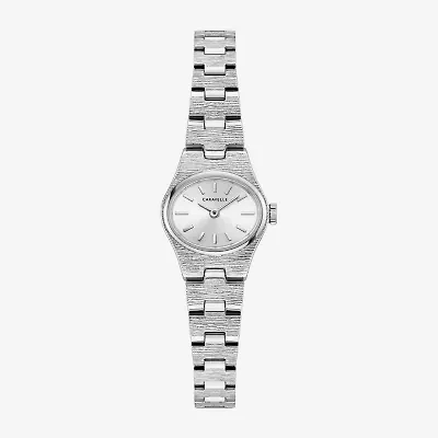Caravelle Designed By Bulova Womens Silver Tone Stainless Steel Bracelet Watch 43l228