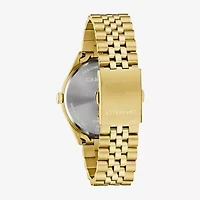Caravelle Designed By Bulova Mens Gold Tone Stainless Steel Bracelet Watch 44b132