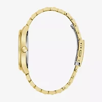 Caravelle Designed By Bulova Mens Gold Tone Stainless Steel Bracelet Watch 44b132