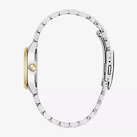 Caravelle Designed By Bulova Womens Two Tone Stainless Steel Bracelet Watch 45m121