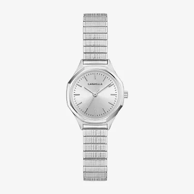 Caravelle Designed By Bulova Womens Silver Tone Stainless Steel Bracelet Watch 43l226