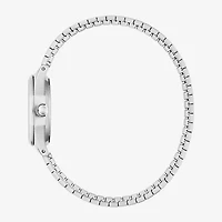 Caravelle Designed By Bulova Womens Silver Tone Stainless Steel Bracelet Watch 43l226