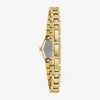 Caravelle Designed By Bulova Womens Gold Tone Stainless Steel Bracelet Watch 44l271