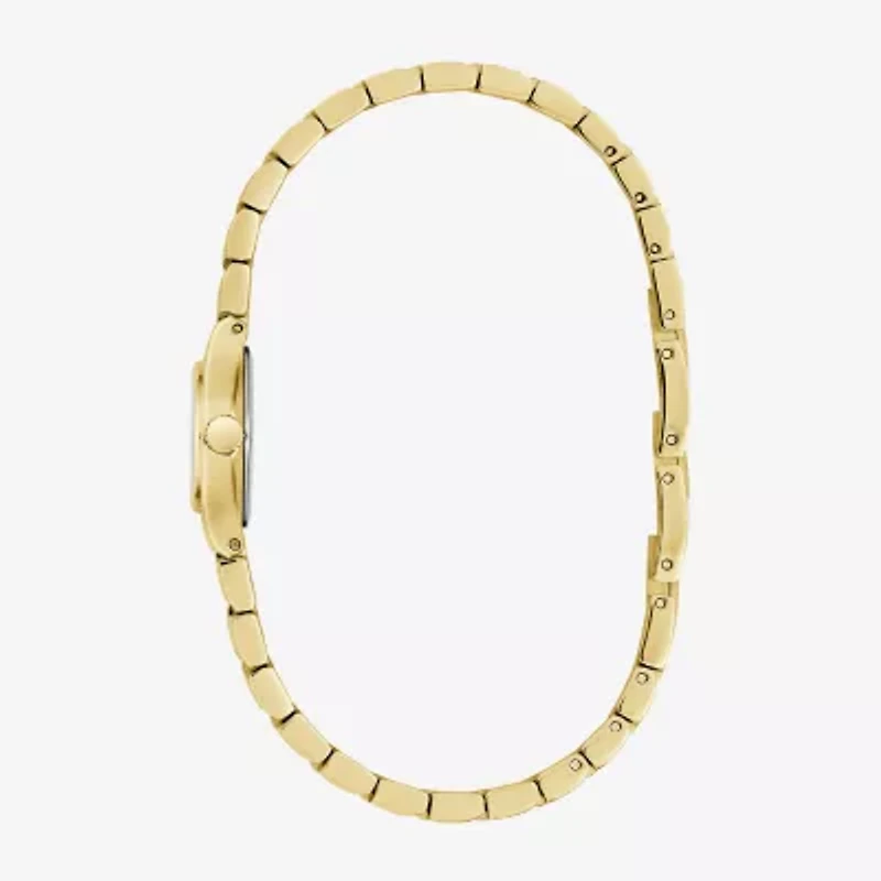 Caravelle Designed By Bulova Womens Gold Tone Stainless Steel Bracelet Watch 44l271