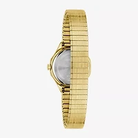 Caravelle Designed By Bulova Womens Gold Tone Stainless Steel Bracelet Watch 44l268