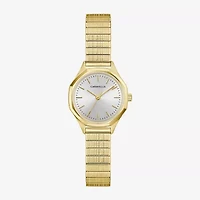Caravelle Designed By Bulova Womens Gold Tone Stainless Steel Bracelet Watch 44l268