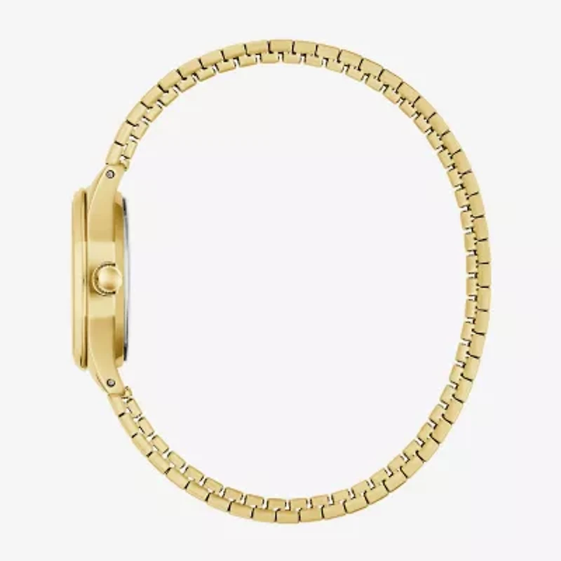 Caravelle Designed By Bulova Womens Gold Tone Stainless Steel Bracelet Watch 44l268