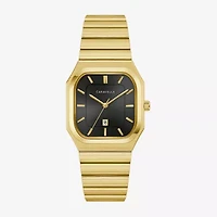 Caravelle Designed By Bulova Mens Gold Tone Stainless Steel Bracelet Watch 44b131