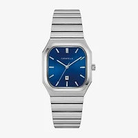 Caravelle Designed By Bulova Mens Silver Tone Stainless Steel Bracelet Watch 43b176