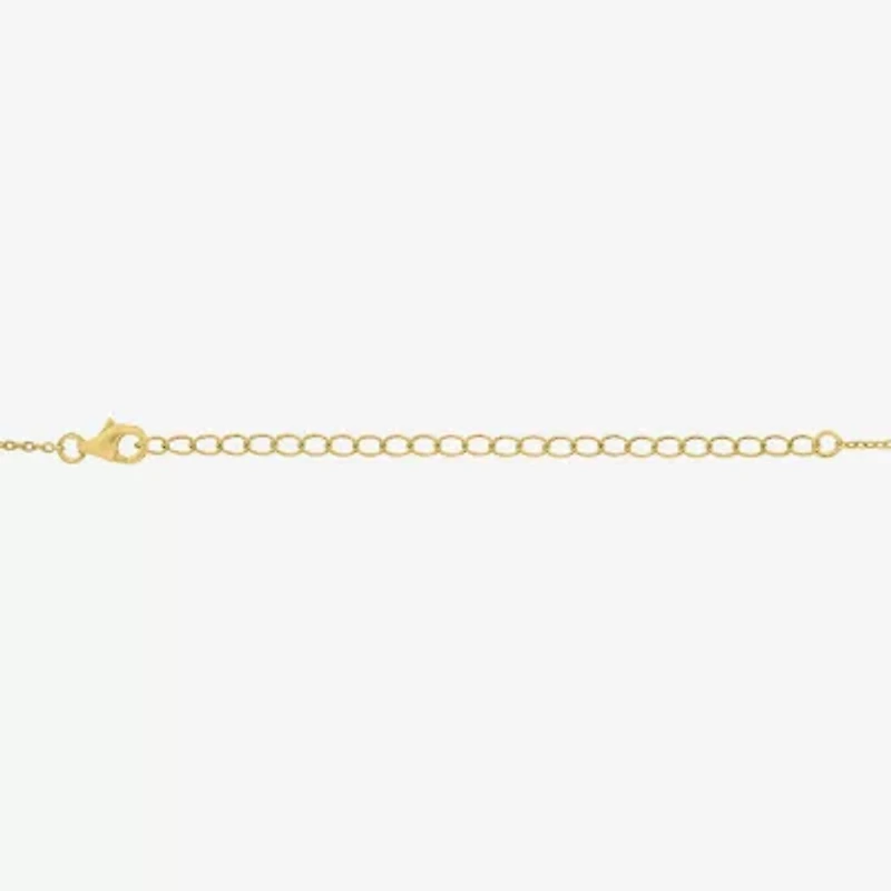 Womens 14K Gold Over Silver 15 Inch Cable Chain Necklace
