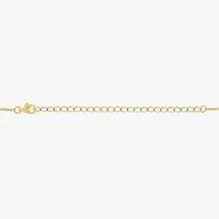 Womens 14K Gold Over Silver 15 Inch Cable Chain Necklace