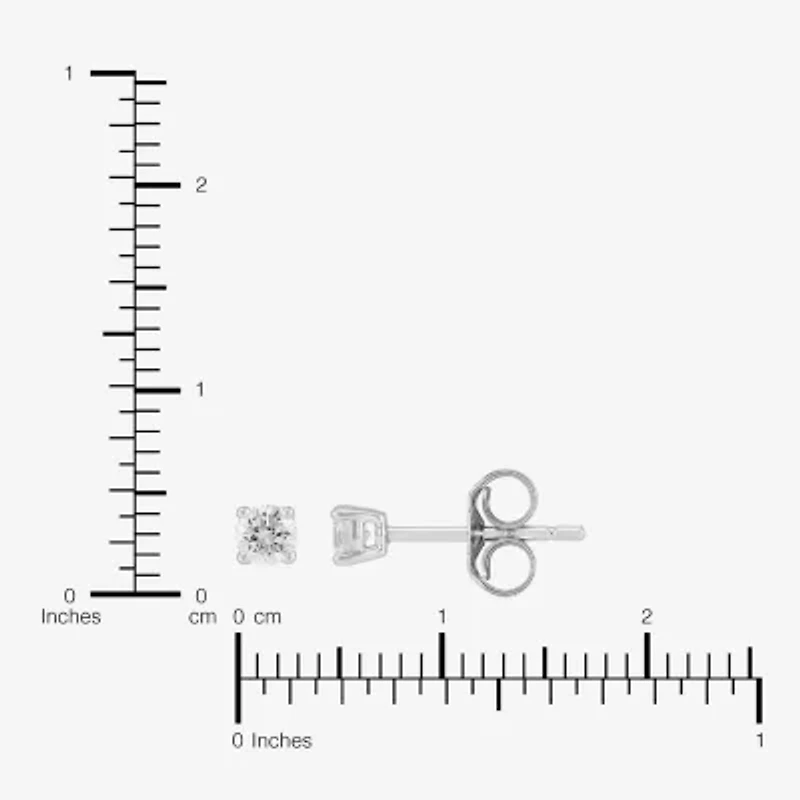 ( H-I, SI2 ) 1/3 CT. T.W. Lab-Grown Diamond 10K Gold 2.5mm Round Stud Earring Set