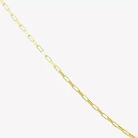 Made in Italy Womens 10K Gold Inch Link Chain Necklace