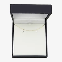 Made in Italy Womens 10K Gold 18 Inch Cable Chain Necklace
