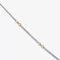 Made in Italy Womens 10K Gold Inch Link Chain Necklace