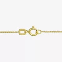 Womens 10K Gold 18 Inch Wheat Chain Necklace