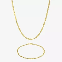 Made in Italy Womens 10K Gold 2-pc. Jewelry Set