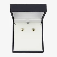 Gold Addiction 10K Gold 8.5mm Heart Stud Earrings