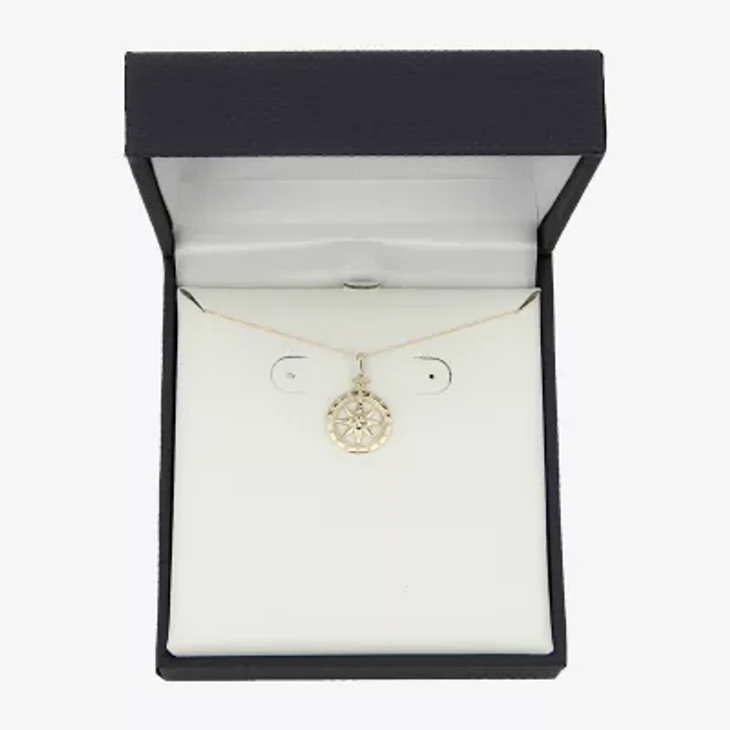 Gold Addiction Womens 10K Gold 18 Inch Pendant Necklace