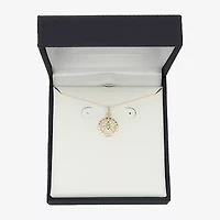 Gold Addiction Womens 10K Gold 18 Inch Pendant Necklace