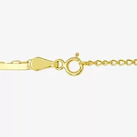Gold Addiction Womens 10K Gold 16 Inch Herringbone Chain Necklace