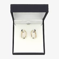 Gold Addiction Womens 10K Gold Hoop Earrings