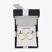 Womens 10K Gold 19mm Hoop Earrings