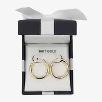 Womens 10K Gold Hoop Earrings