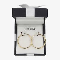 Womens 10K Gold Hoop Earrings