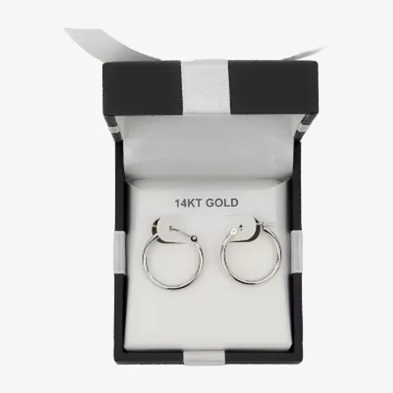 Womens 10K Gold 19mm Hoop Earrings