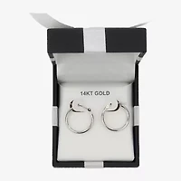 Womens 10K Gold 19mm Hoop Earrings