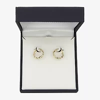 Womens 10K Gold 17.5mm Hoop Earrings