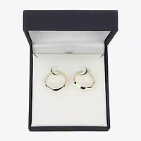 Womens 10K Gold 23mm Hoop Earrings