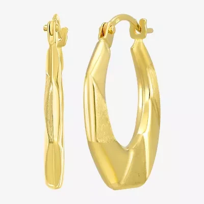 Womens 14K Gold Hoop Earrings