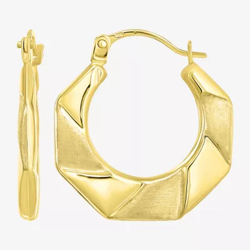 Womens 14K Gold Hoop Earrings