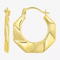 Womens 14K Gold Hoop Earrings