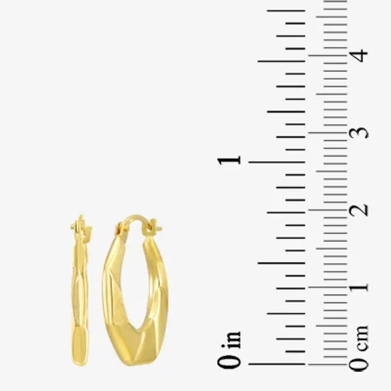 Womens 14K Gold Hoop Earrings