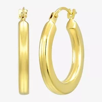 Womens 14K Gold Hoop Earrings