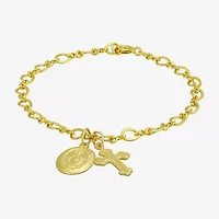 Religious Jewelry Guad Cross Girls Cross Charm Bracelet