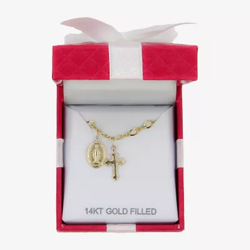 Religious Jewelry Guad Cross Girls Cross Charm Bracelet
